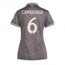 Real Madrid Eduardo Camavinga #6 Tredjedrakt Kvinner 2024-25 Kortermet